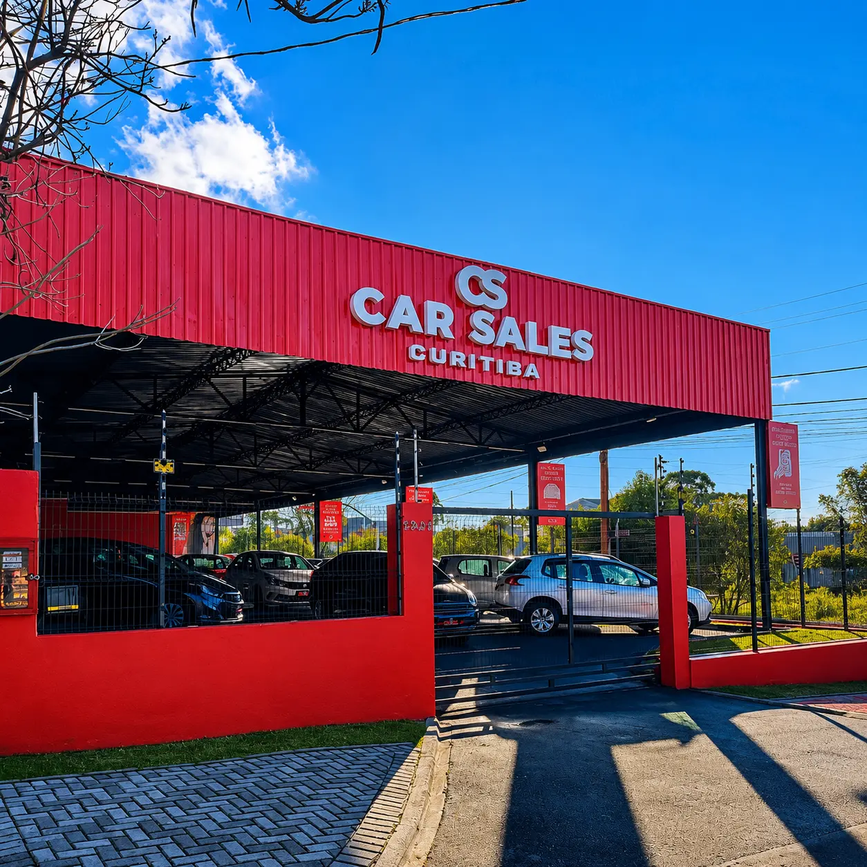 Entrada da loja Car Sales Curitiba
