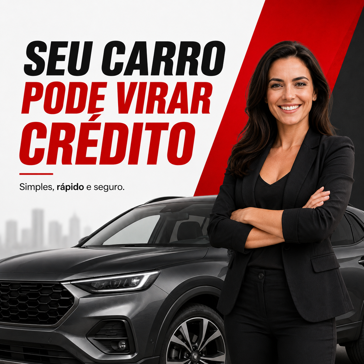 Seu carro pode virar crédito — simples, rápido e seguro